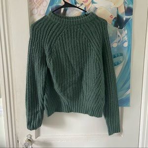 dark seafoam sweater